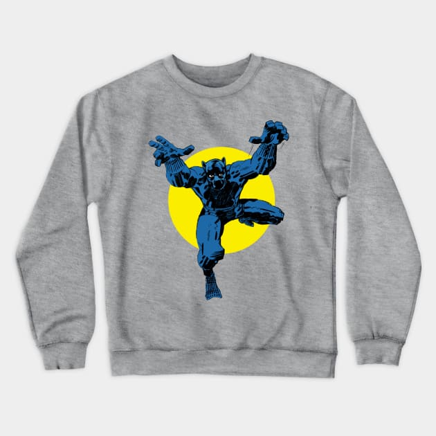 Black Panther Crewneck Sweatshirt by Pop Fan Shop